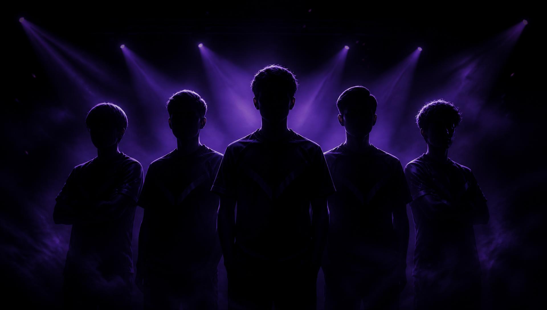Equipe competitiva TEAM MDM em palco de esports